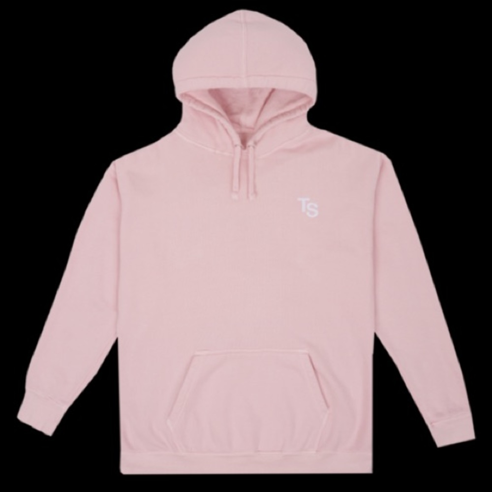 Taylor Swift pink glitter rose hoodie